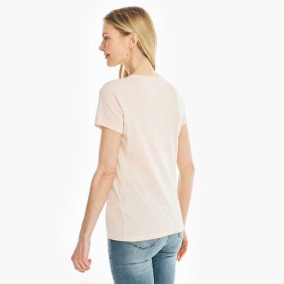 Nautica Women's M Gold Foil Tee NEW - Picture 4 of 14